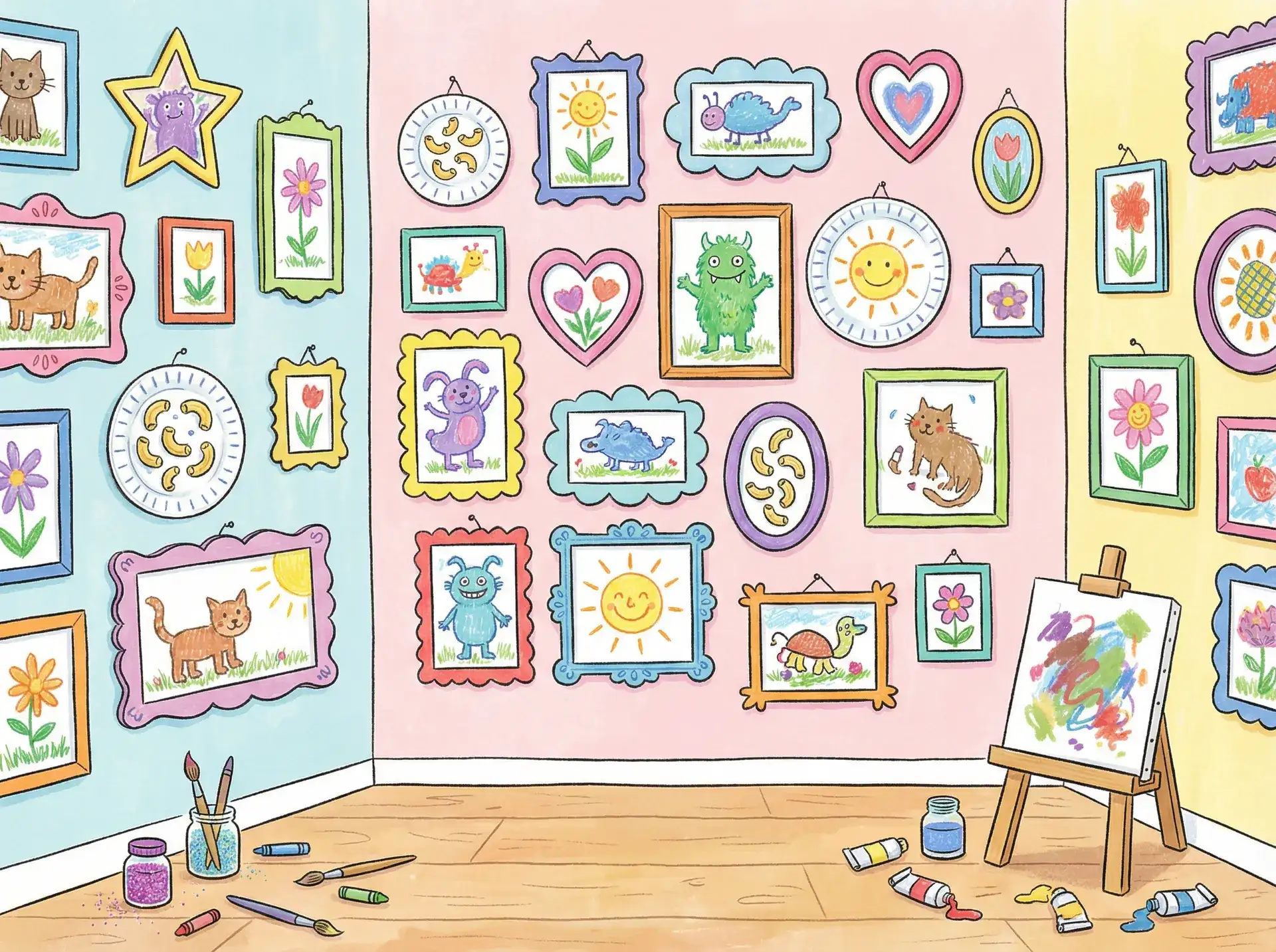 小朋友的彩色画作 - 松井美雪 创意展示